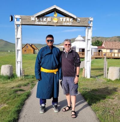 Paul Massie  Cycling on the  tour with redspokes